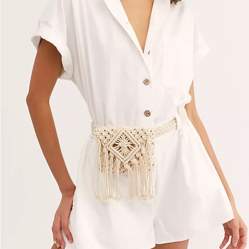 Free People Beach Flower Belt Bag